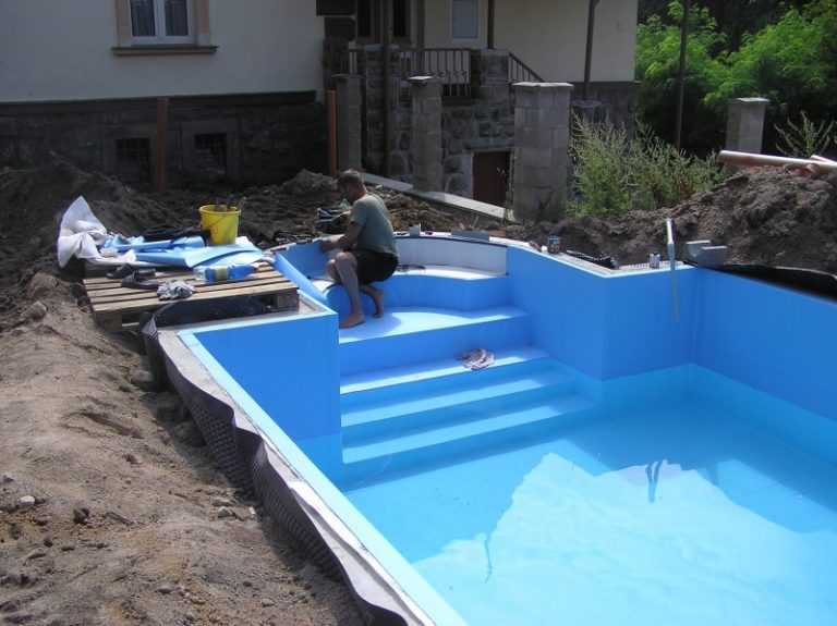 Строительство стационарного бассейна своими руками