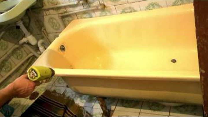 Как покрасить чугунную ванну снаружи и внутри в домашних условиях