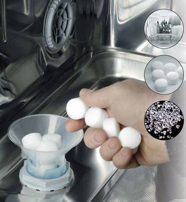 Соль в таблетках для посудомоечной машины - использование, состав, советы по выбору