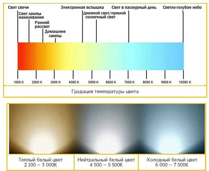 Что такое цветовая температура света и нюансы выбора температуры ламп под свои потребности