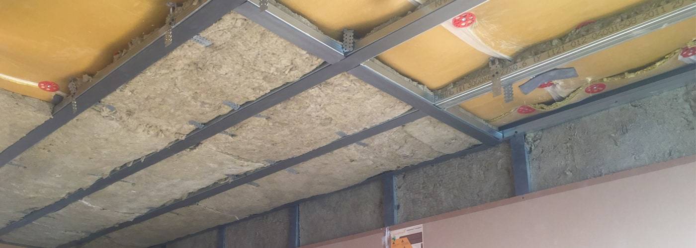 Звукоизоляция потолка в квартире под натяжной потолок