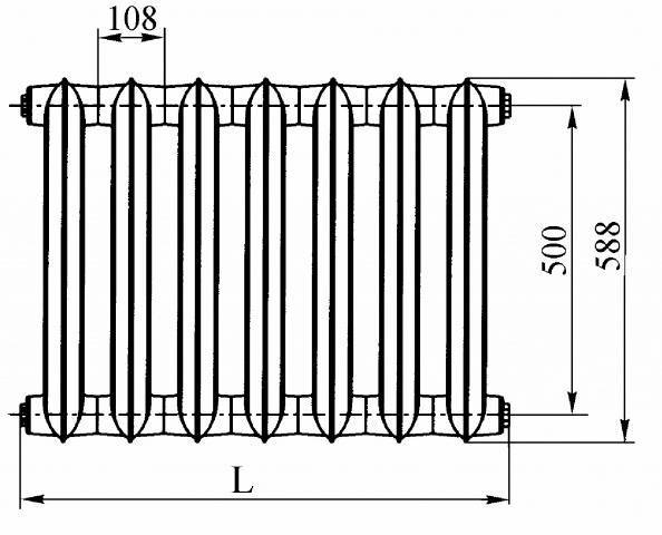 Технические характеристики чугунных радиаторов мс-140-500