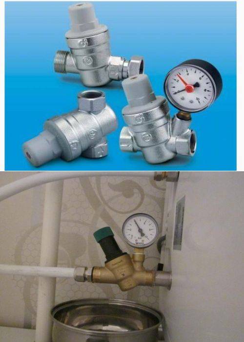 Редуктор или регулятор давления воды в системе водоснабжения для дома и квартиры