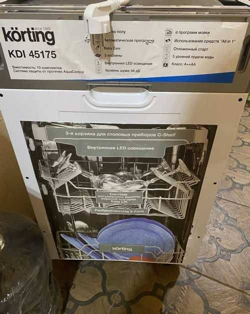 Руководство körting kdi45175 посудомоечная машина