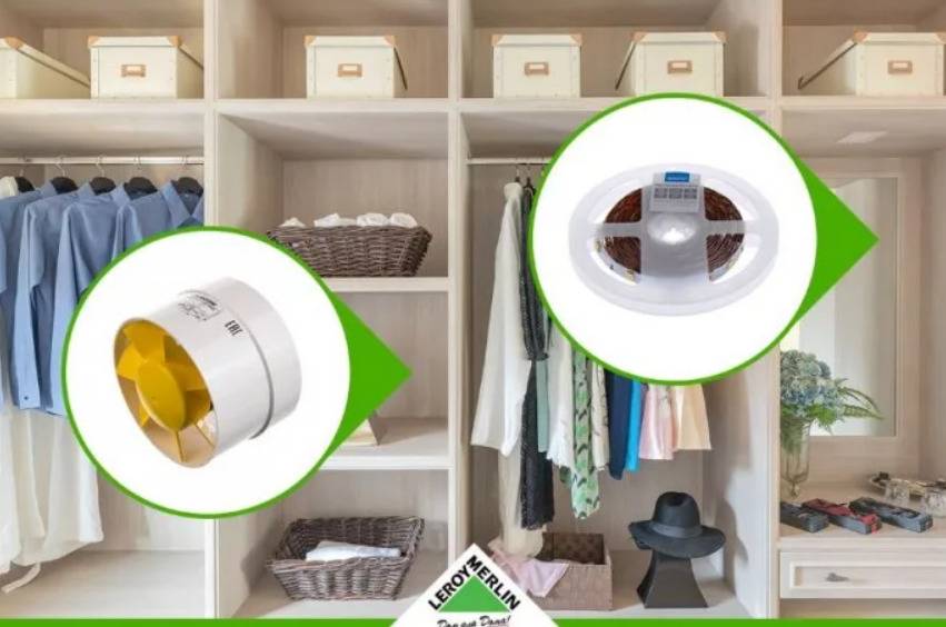 Вентиляция в шкафу для одежды: особенности обустройства вытяжки в гардеробной и шкафу
