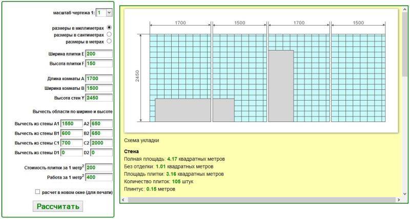 Как рассчитать плитку для ванной правильно