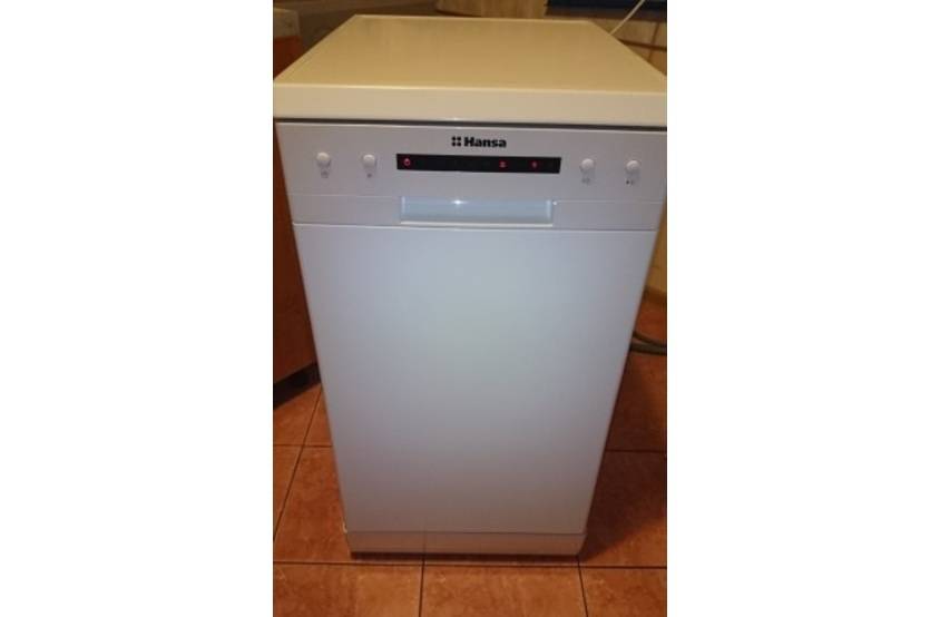 Узкая посудомоечная машина hansa zwm 416 wh с защитой от протечек aquastop