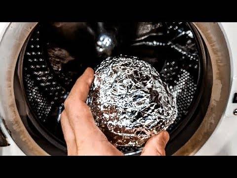 Эффективность шариков из фольги при стирке