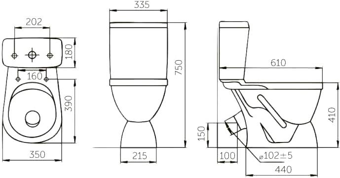 Высота унитаза с бачком от пола: стандарт, какой должна быть стандартная напольная сантехника с высокой чашей и низкая до 70 см