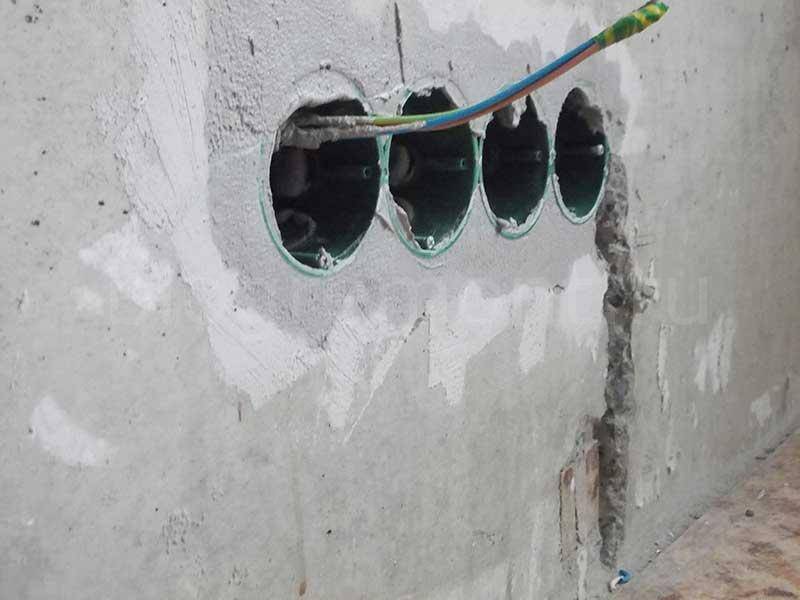 Установка подрозетников в бетонные и прочие стены - хороший способ