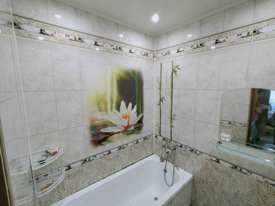 Отделка ванной комнаты пластиковыми панелями (132 фото): ремонт панелями пвх своими руками