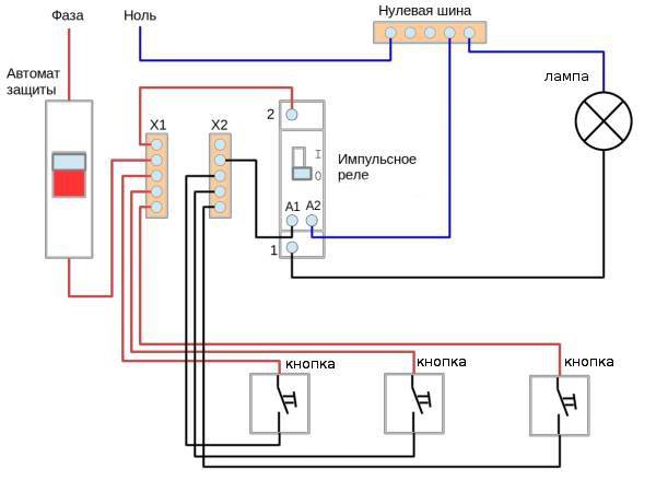 Импульсное реле - предназначение устройства + инструкция подключения импульсного реле для управления освещением