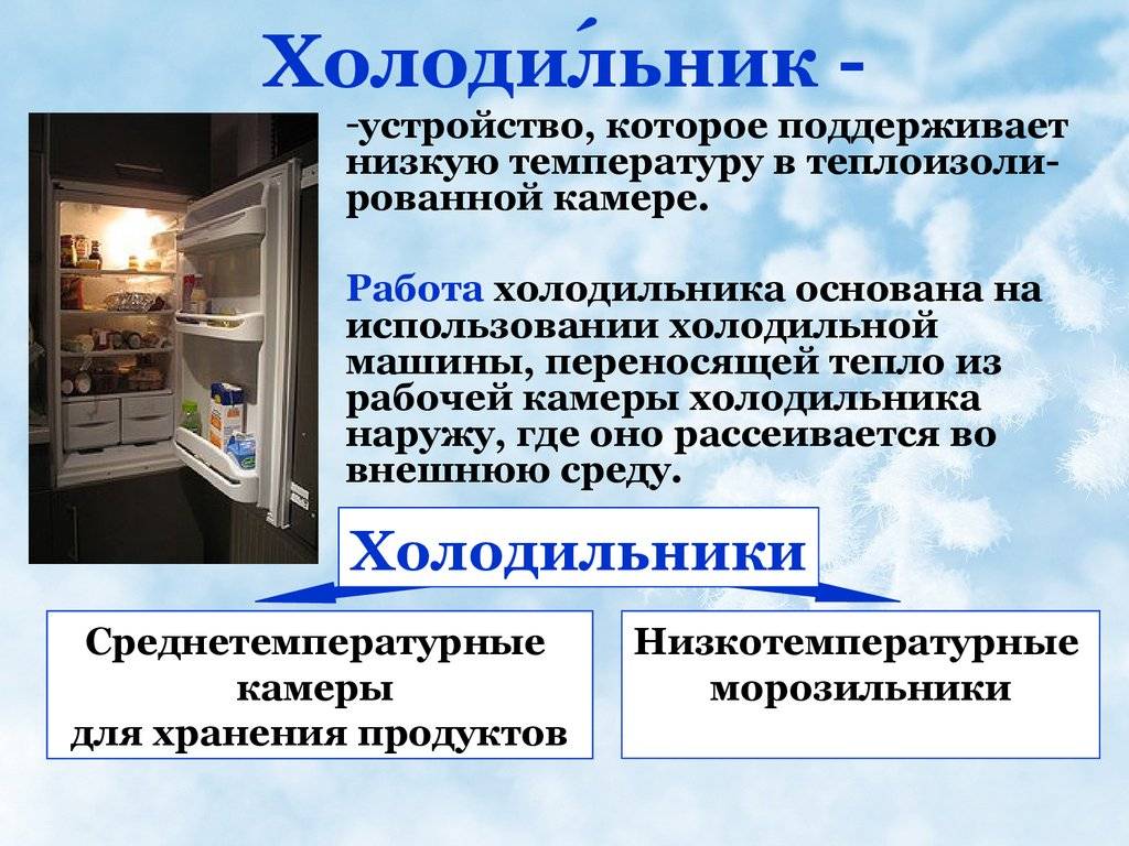 Принцип работы холодильника. подробное описание