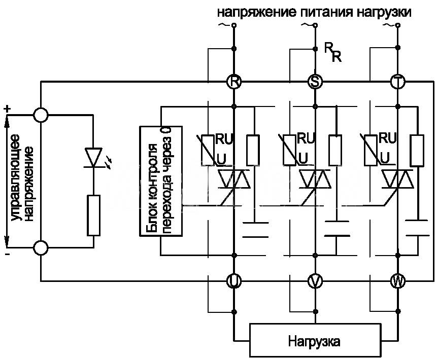 Монтаж твердотельного реле (схема установки)