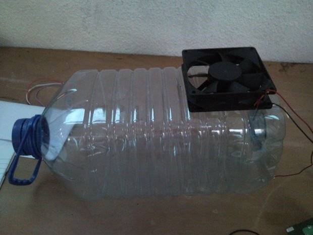 Самодельный кондиционер из холодильника, пластиковых бутылок и вентилятора своими руками