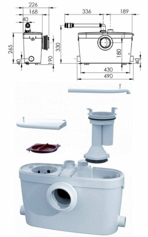 Канализационный фекальный насос с измельчителем для туалета (унитаза): как работает и как его установить