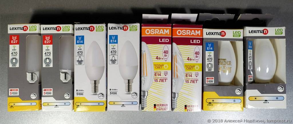 Лучшие светодиодные лампы с цоколем е14 на 2021 год