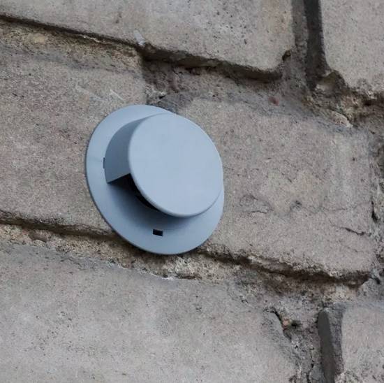 Вытяжная вентиляция через стену на улицу: вытяжной клапан - точка j