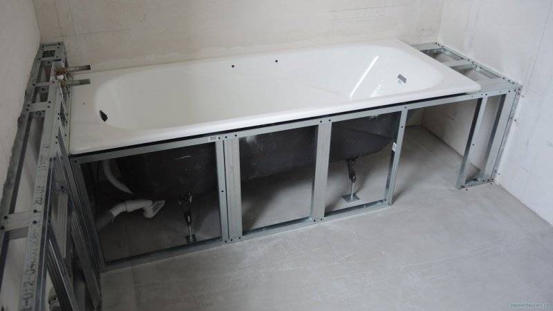 Экран для ванны своими руками из панелей: инструкция, разбор нюансов установки