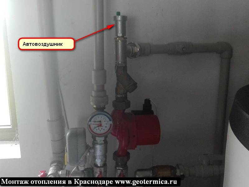 Воздух в отопительной системе частного дома