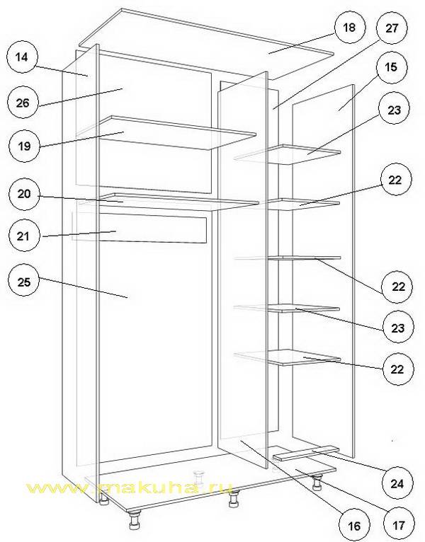Как сделать шкаф на балконе своими руками - пошаговая инструкция