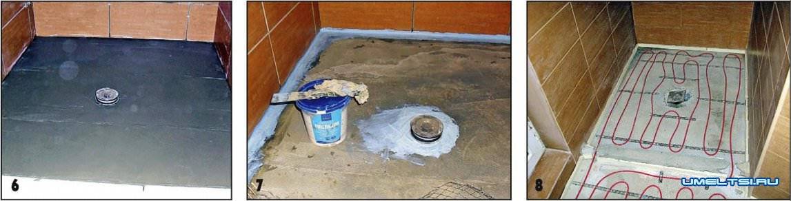 Душевая кабина из плитки с сливом в полу: пошаговая инструкция по монтажу