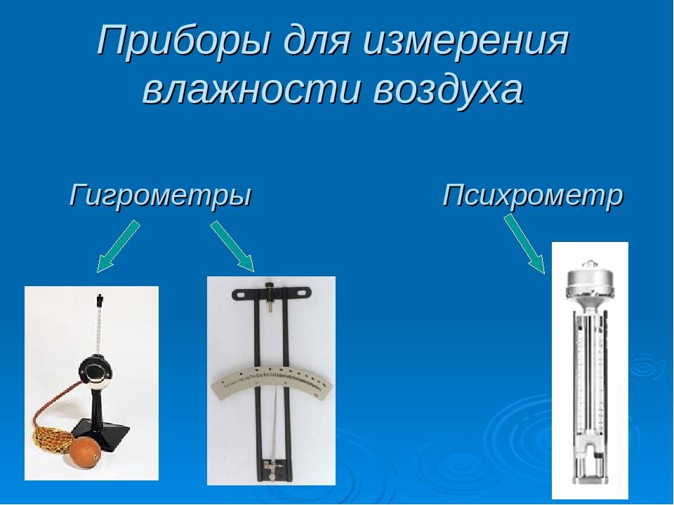 Каким прибором влажность воздуха. Приборы для измерения влажности воздуха физика гигрометр. Гигрометр измерение влажности физика. Психрометр барометр гигрометр физика 8 класс. Приборы для измерения влажности воздуха физика 8.