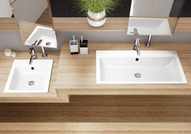Можно ли повесить раковину над ванной — как выглядит в интерьере