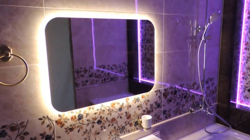 Светодиодные светильники для ванной комнаты: алгоритм установки