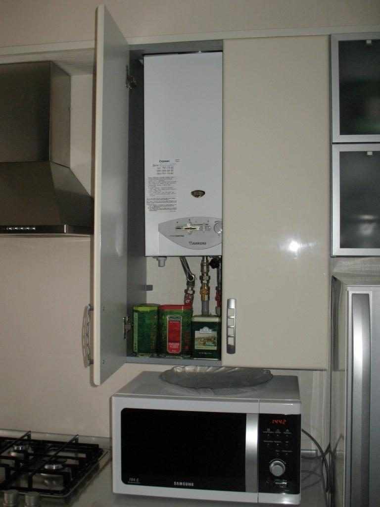 Как спрятать газовый котел на кухне: варианты с фото | всёокухне.ру