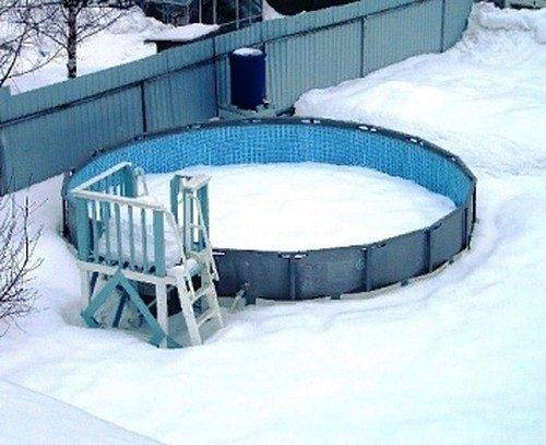 Можно ли оставить каркасный бассейн на зиму без воды. зимовка каркасного бассейна с водой на улице. можно ли оставлять каркасный бассейн на зиму наполненным? | дачная жизнь