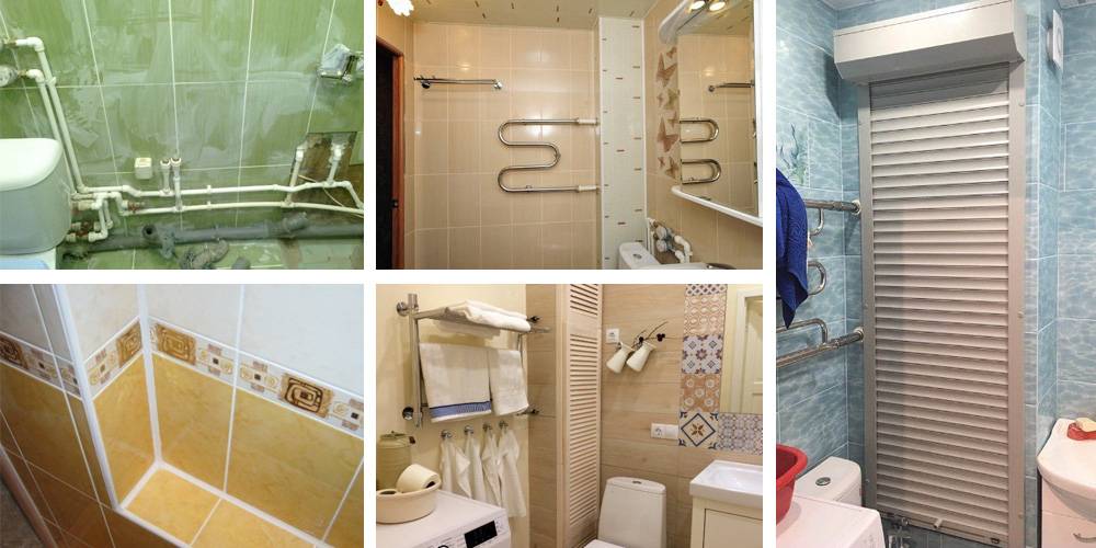 Как спрятать трубы в туалете - 27 фото популярных способов