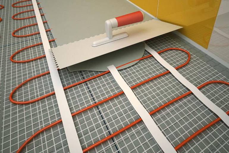 Как правильно положить теплый электрический пол под плитку?