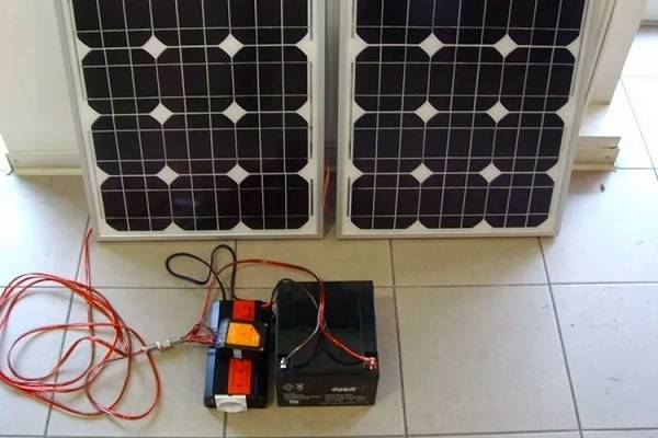 Схема подключения солнечных батарей: к контроллеру, к аккумулятору и обслуживаемым системам