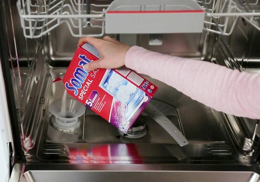 Соль для посудомоечной машины: для чего нужна, рейтинг, как применять