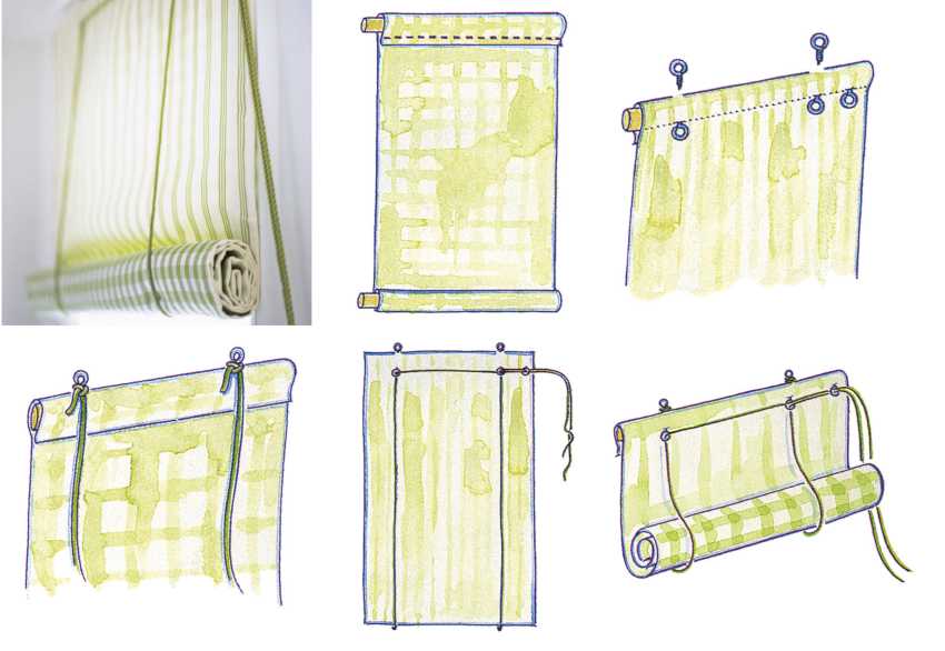 Рулонные шторы своими руками: пошаговая инструкция изготовления из подручных средств