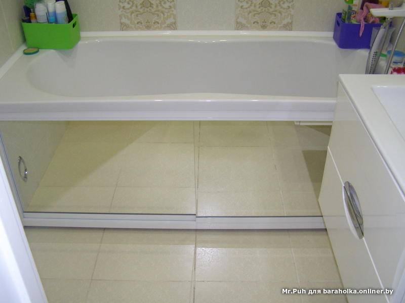 Как сделать зеркальный экран под ванну: дельное руководство