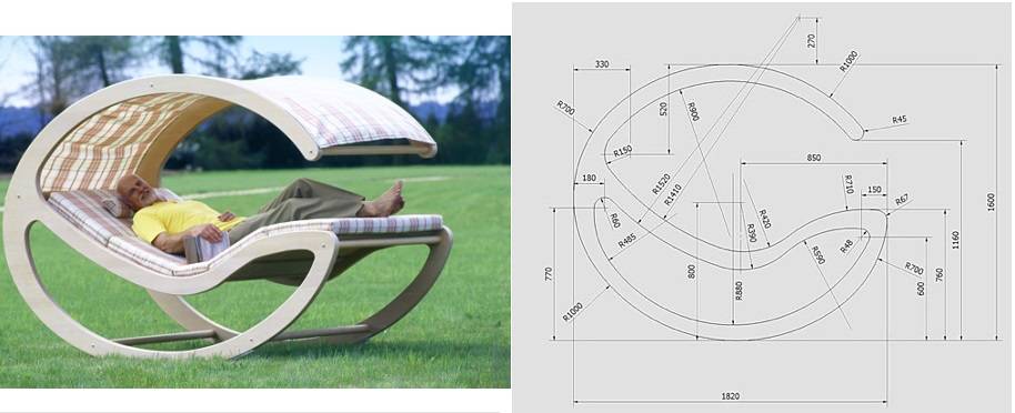 Кресло-качалка из фанеры своими руками - инструкция и чертежи