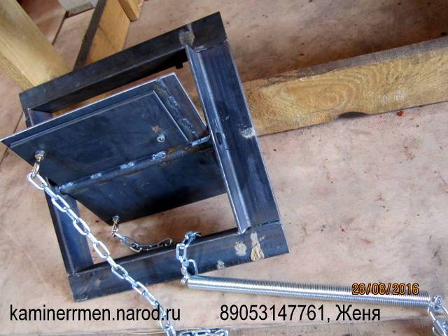 Шибер для дымохода своими руками - чертежи и порядок изготовления